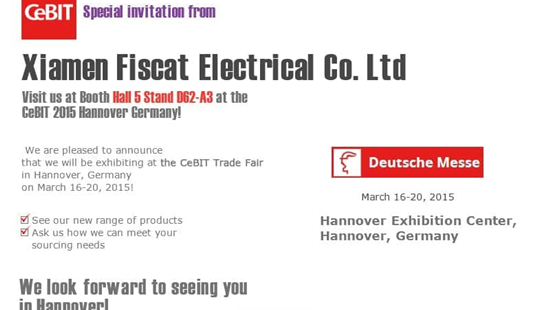 Fiscat se exhibirá en la feria comercial CeBIT en Hannover (alemania) del 16 al 20 de marzo de 2015